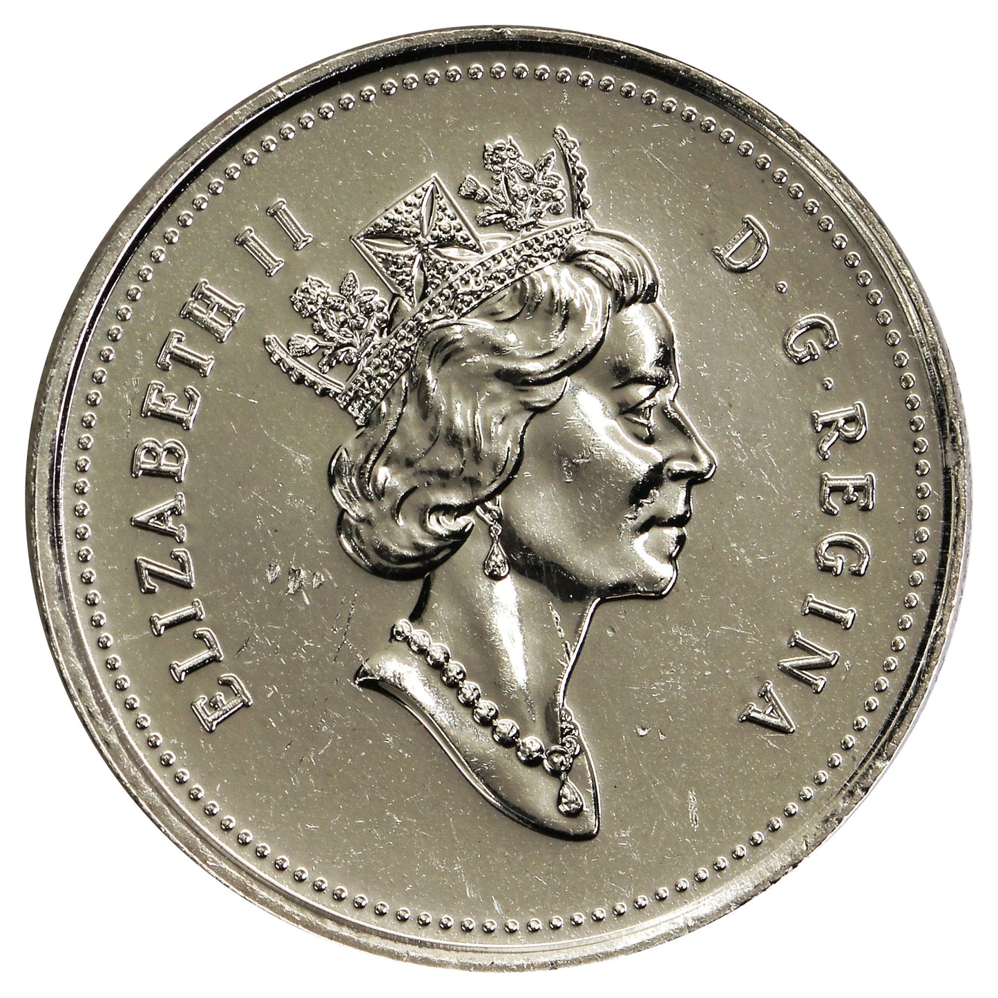 2001 (No P) Canada 25-cents Brilliant Uncirculated (MS63)