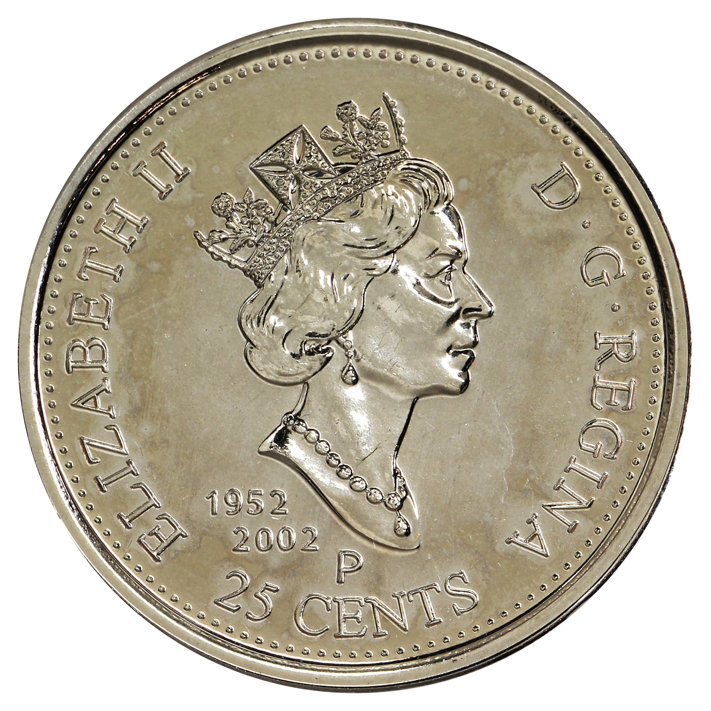 2002P Coloured Canada Day 25-cents Proof Like_