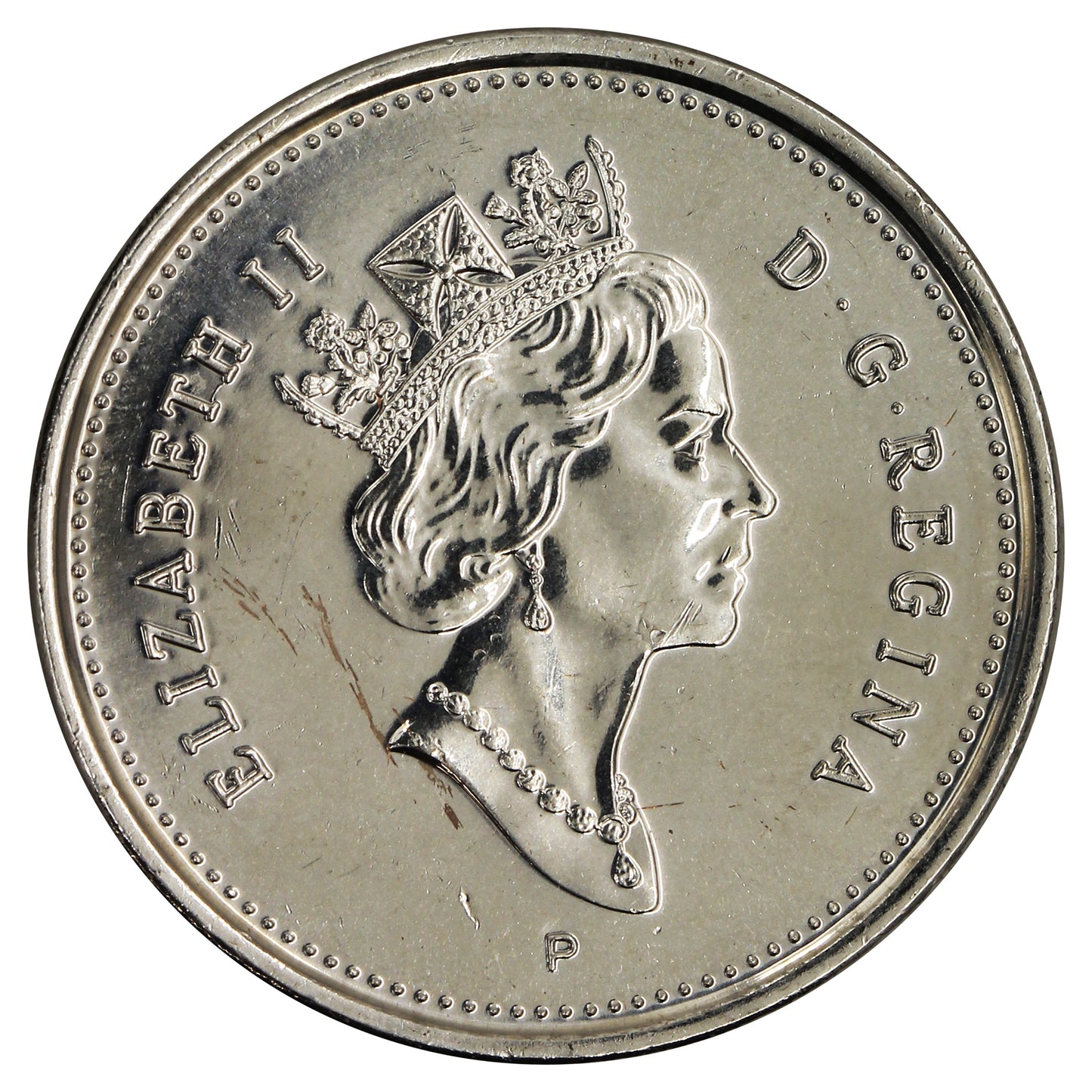 2003P Old Effigy Canada 25-cents Brilliant Uncirculated (MS63)