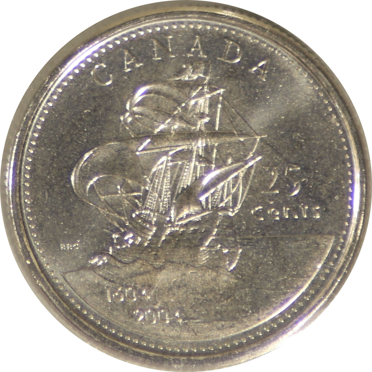 2004P St. Croix Canada 25-cents ICCS Certified MS64