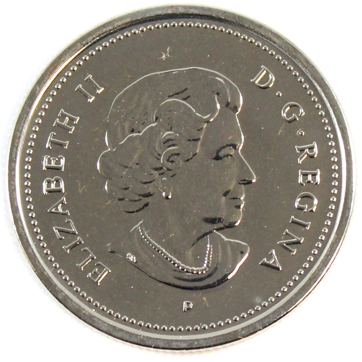 2004P Coloured Santa Canada 25-cents Proof Like