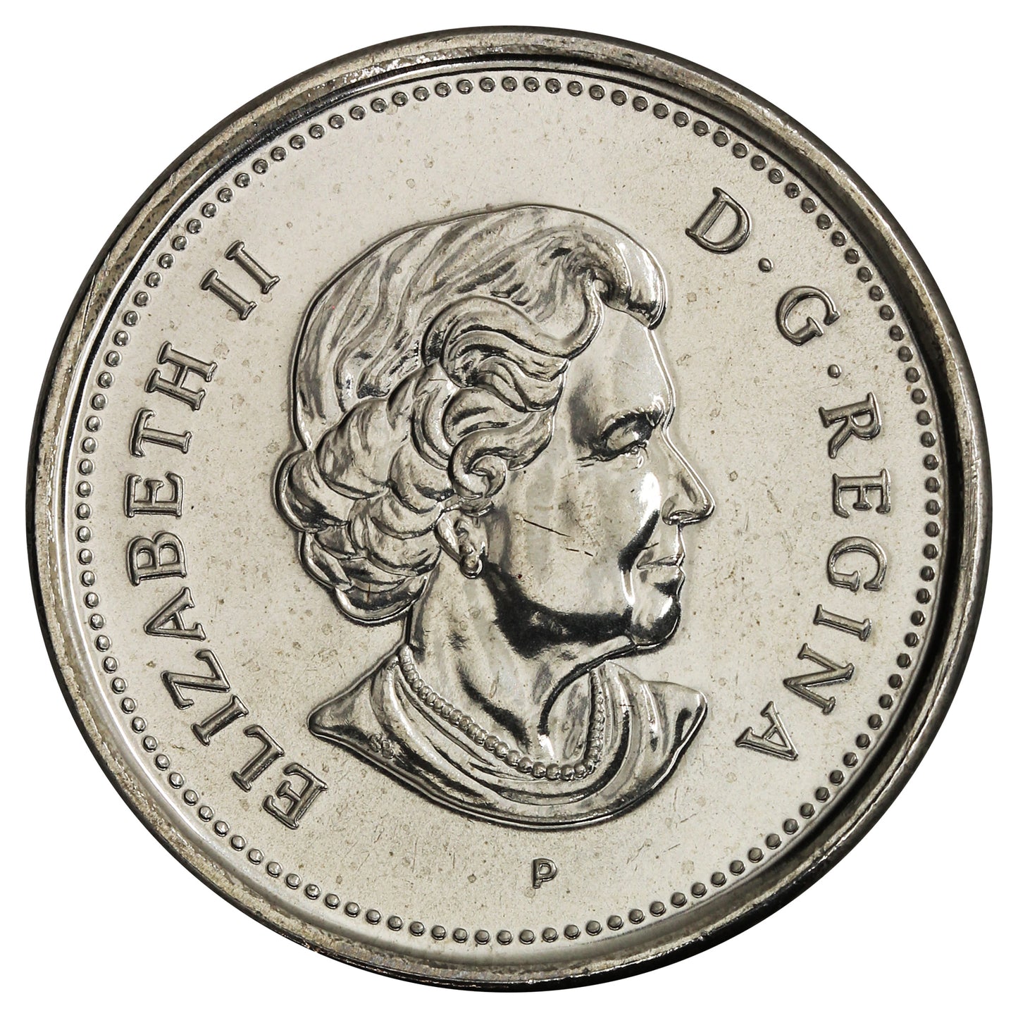 2004P Poppy Canada 25-cents Brilliant Uncirculated (MS63)