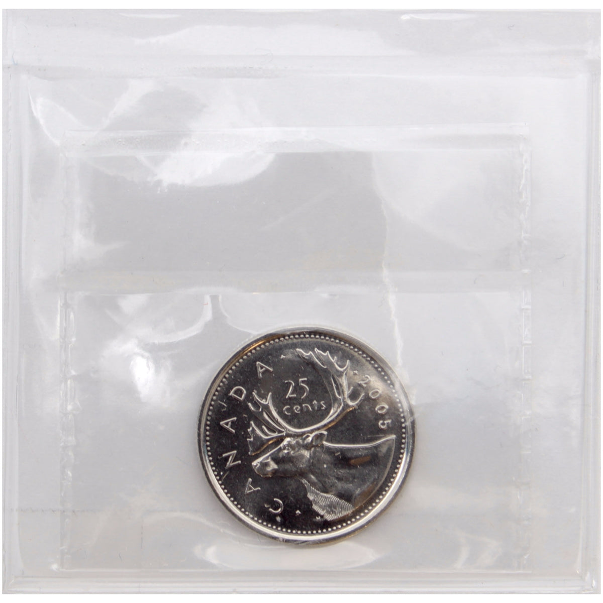 2005P Caribou Canada 25-cents ICCS Certified MS66