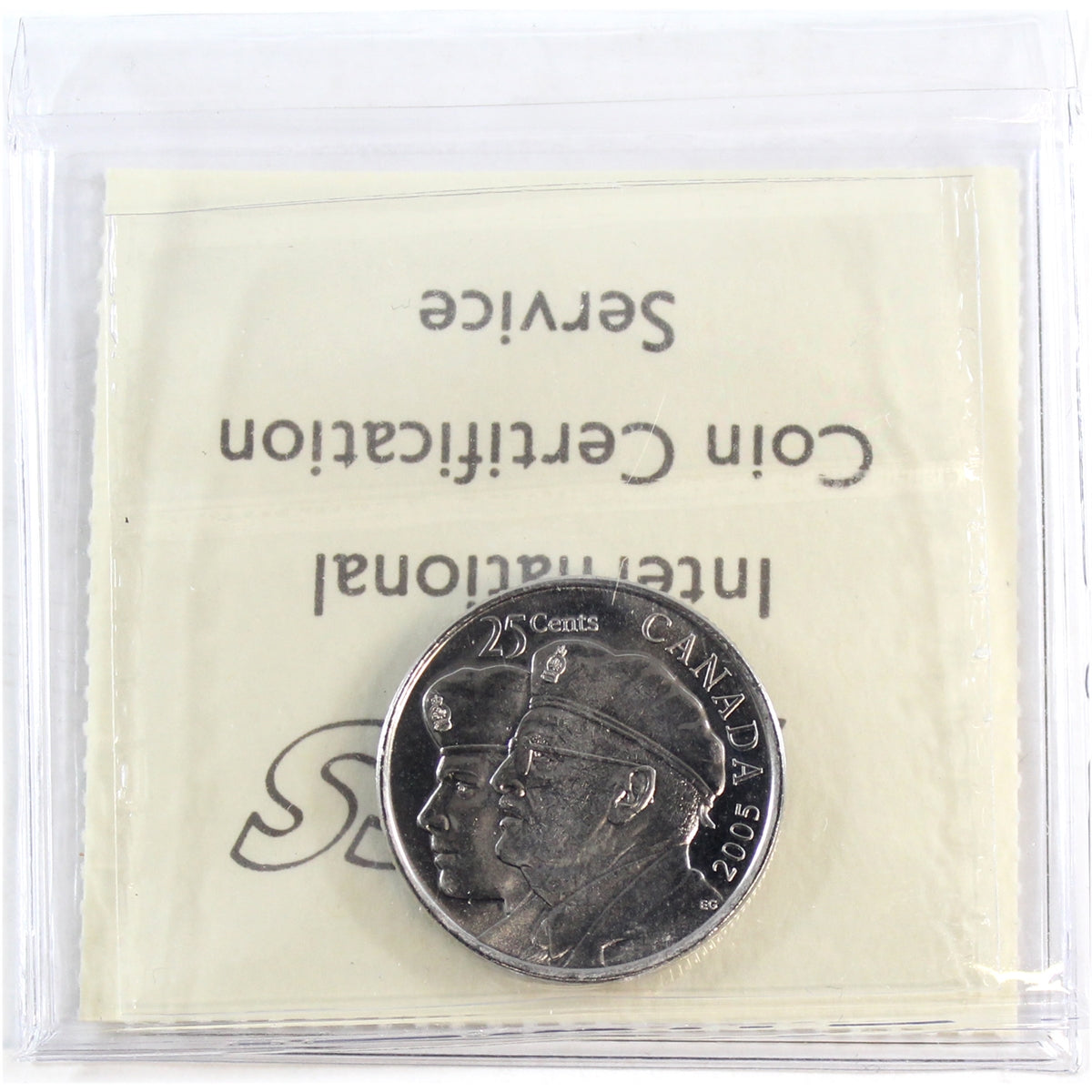 2005P Veterans Canada 25-cents ICCS Certified MS66