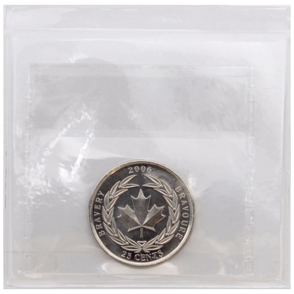 2006 Bravery Canada 25-cents ICCS Certified MS66