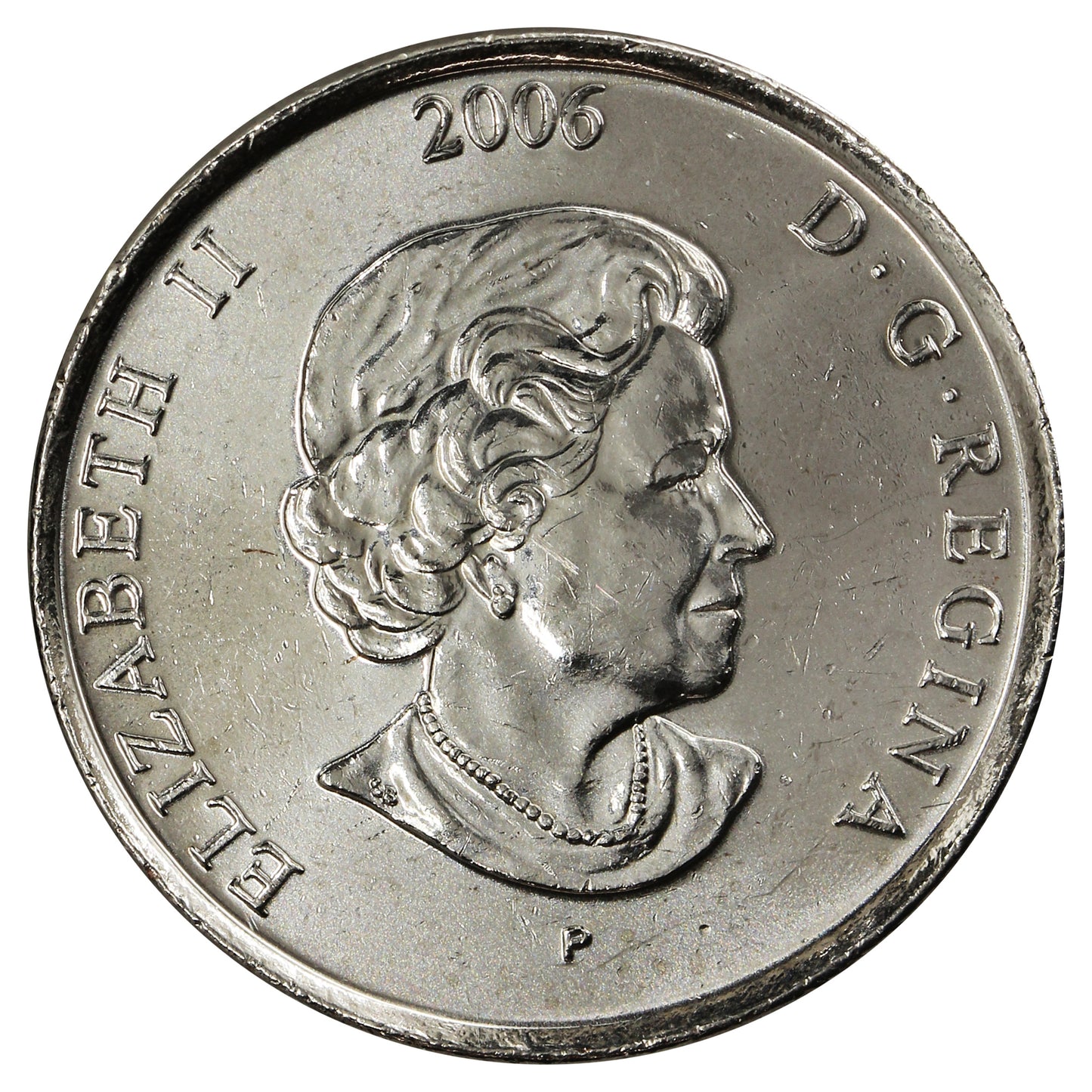 2006P Pink Ribbon Canada 25-cents Brilliant Uncirculated (MS63)