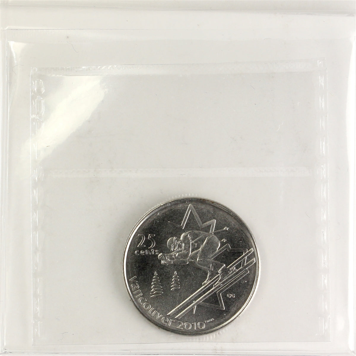 2007 Alpine Skiing Canada 25-cents ICCS Certified MS65