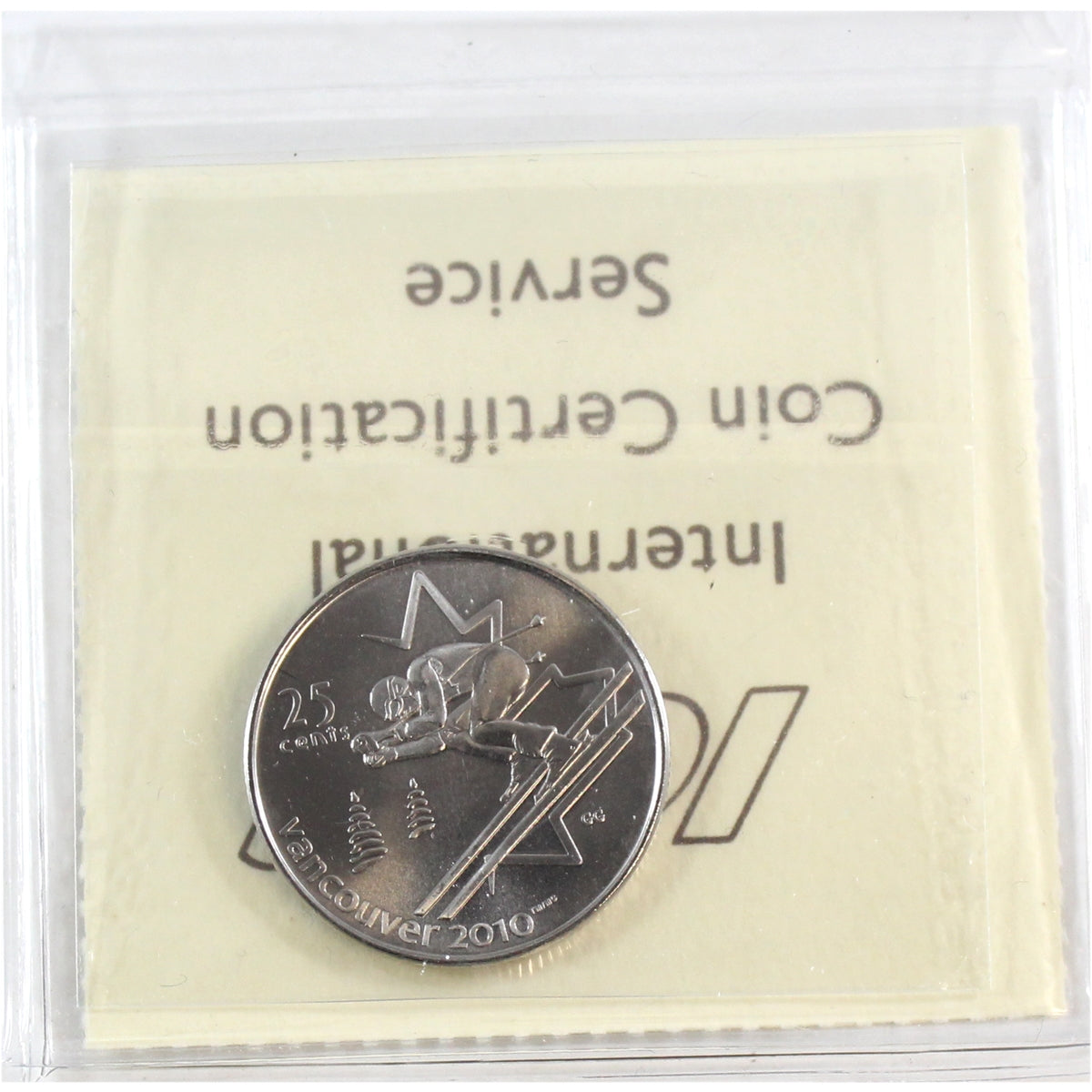 2007 Alpine Skiing Canada 25-cents ICCS Certified MS67