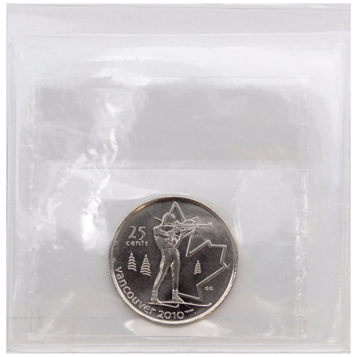 2007 Biathlon Canada 25-cents ICCS Certified MS66