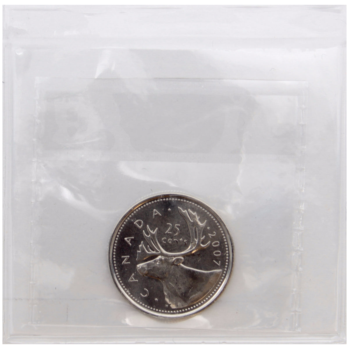 2007 Caribou Canada 25-cents ICCS Certified MS64