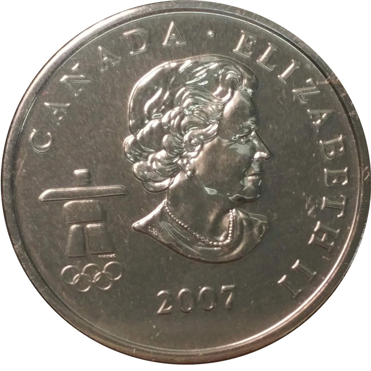 2007 Curling Canada 25-cents Proof Like