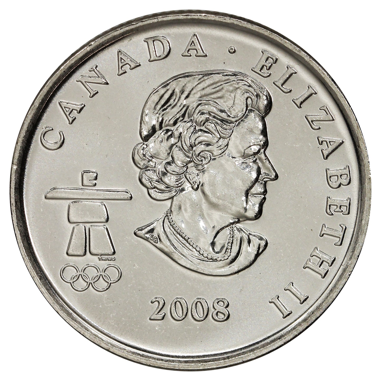 2008 Figure Skating Canada 25-cents Brilliant Uncirculated (MS63)