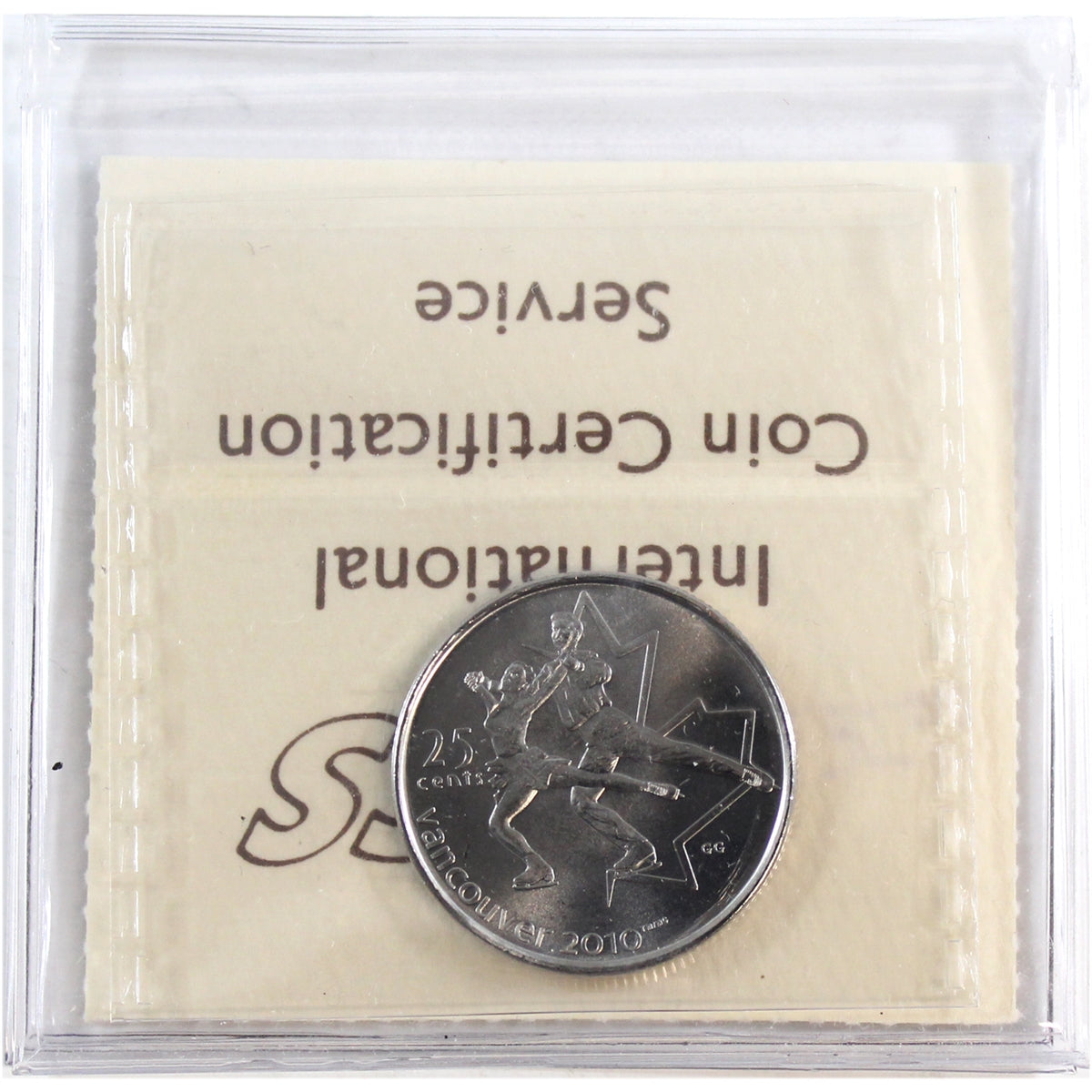 2008 Figure Skating Canada 25-cents ICCS Certified MS65