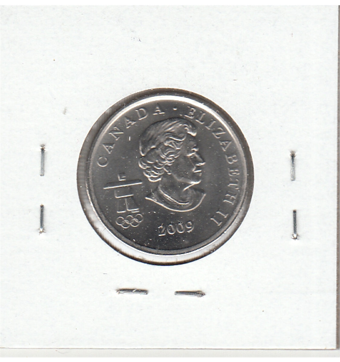 2009 Speedskating Canada 25-cents Brilliant Uncirculated (MS-63)