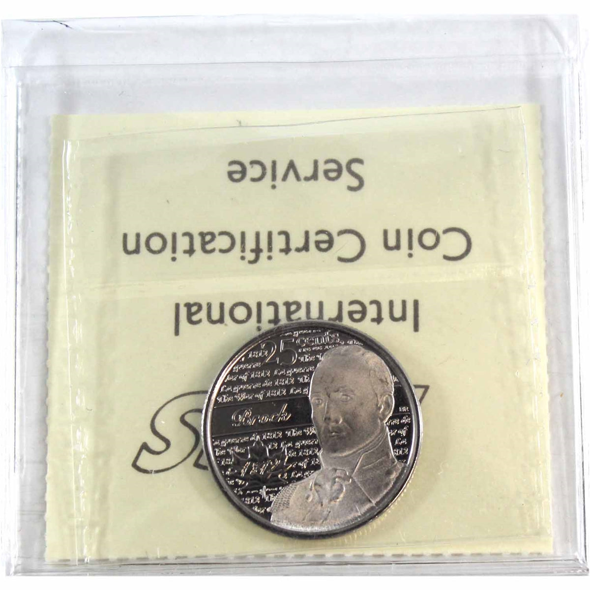 2012 Brock Canada 25-cents ICCS Certified MS66