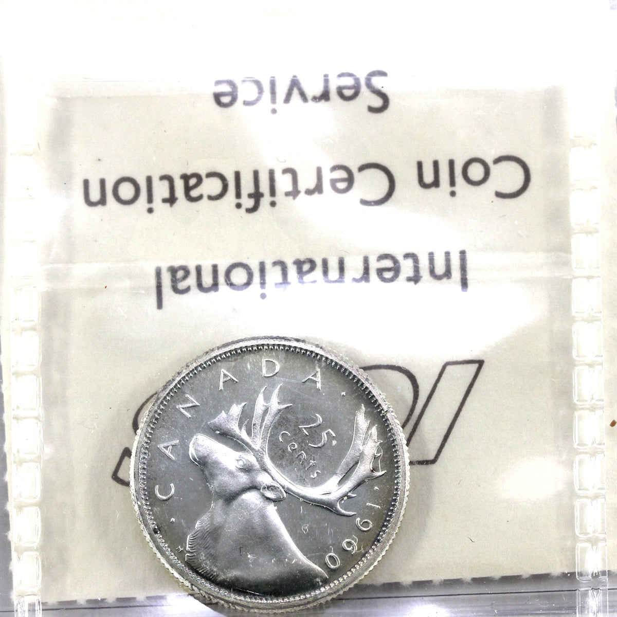 1960 Canada 25-cents ICCS Certified PL-64 Heavy Cameo