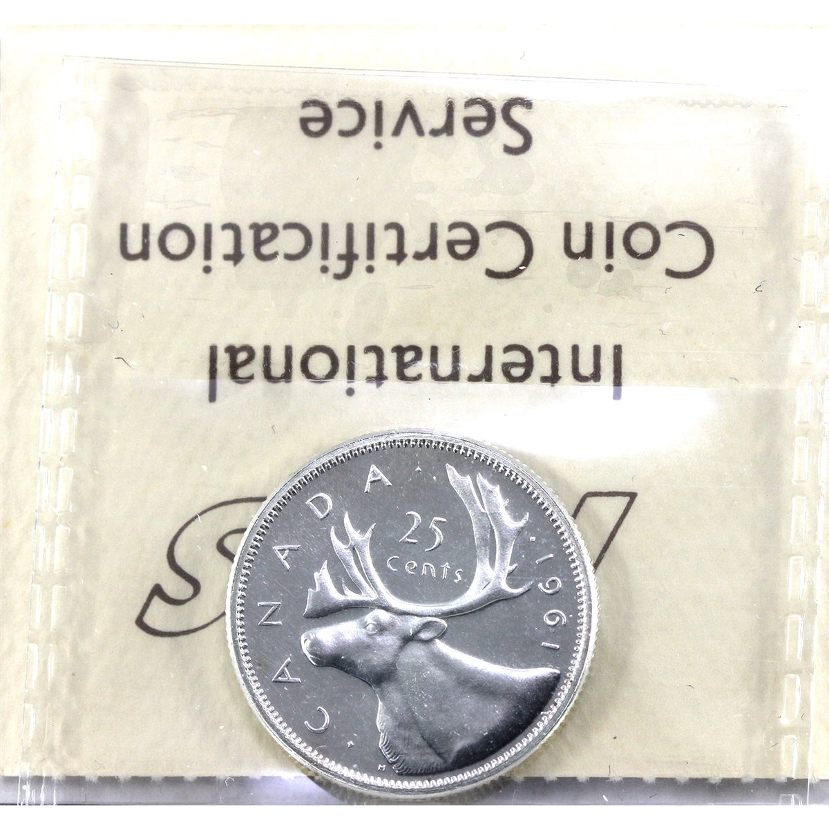 1960 Canada 25-cents ICCS Certified PL65