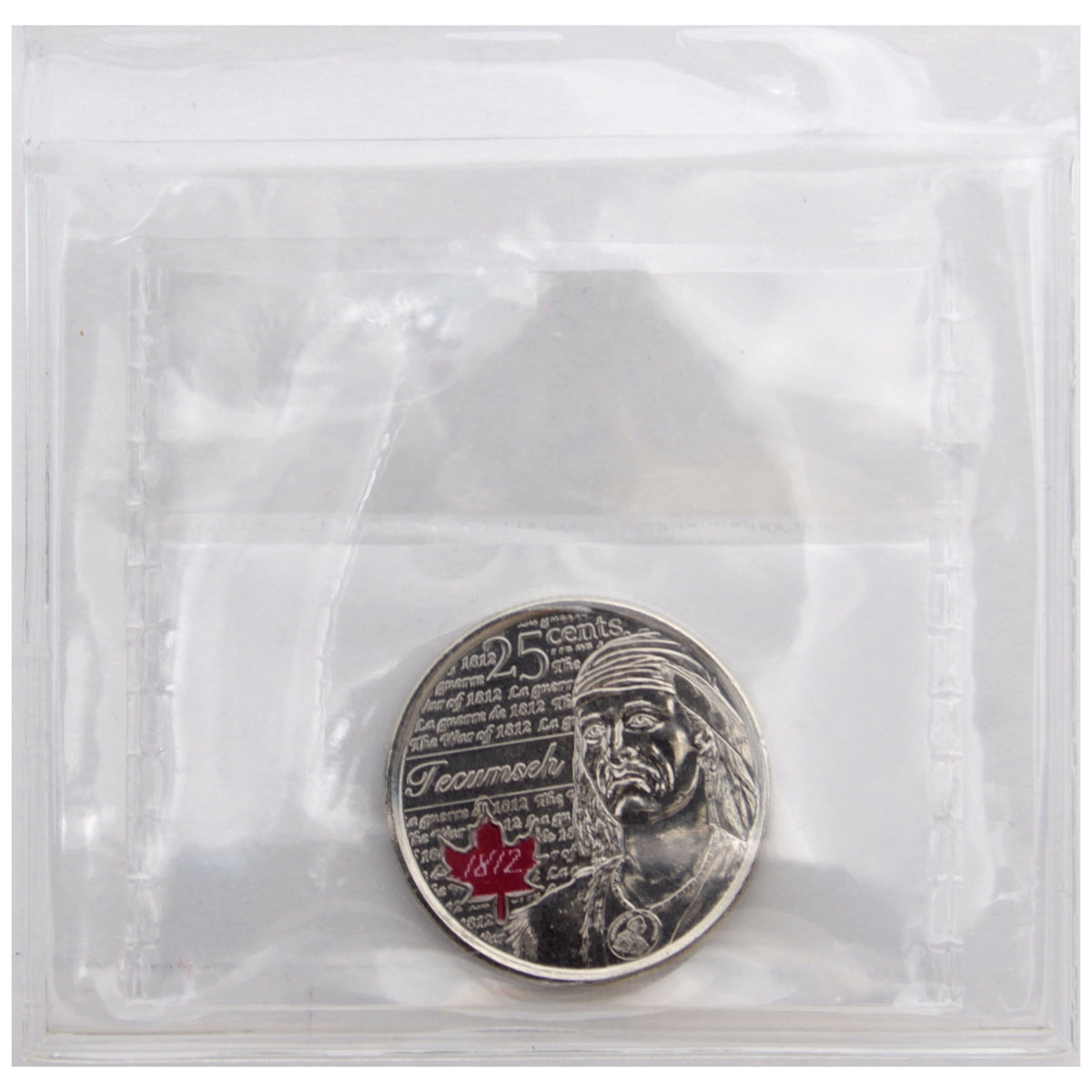 2012 Tecumseh Coloured Canada 25-cents ICCS Certified MS66