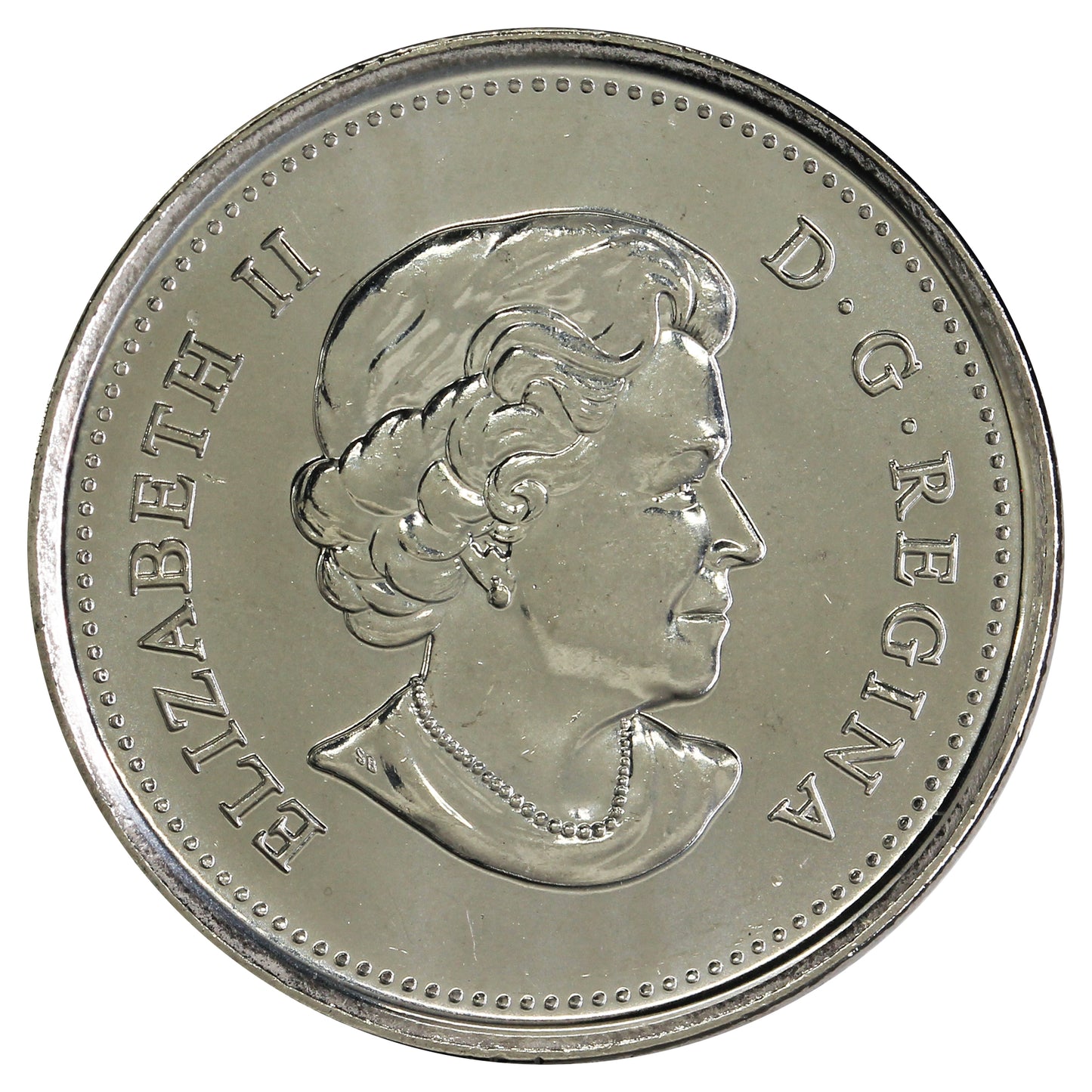 2013 Life In The North (Frosted Whale) Canada 25-cents Brilliant Uncirculated (MS63) Finish B