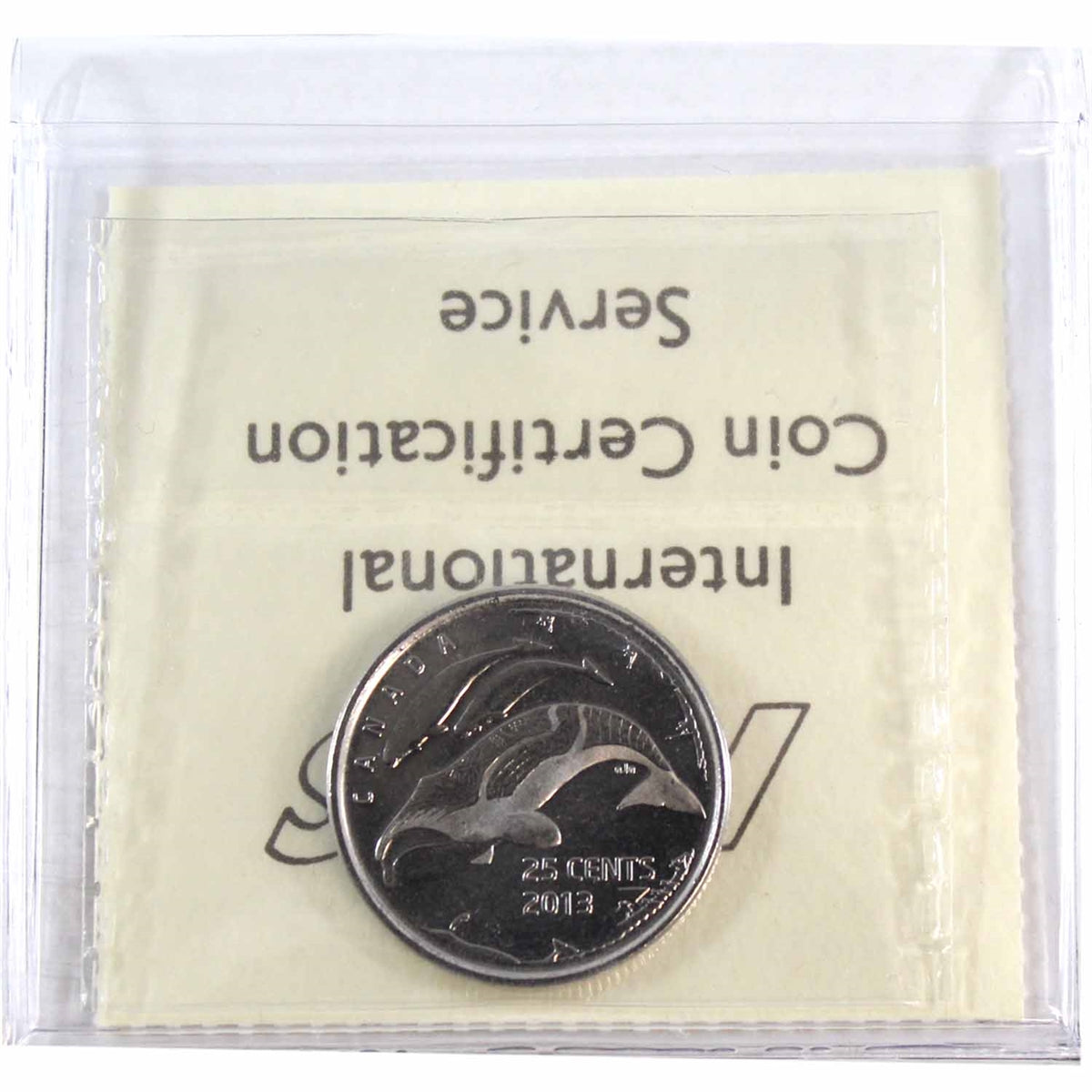 2013 Frosted Whale (Type A) Life In The North Canada 25-cents ICCS Certified MS65