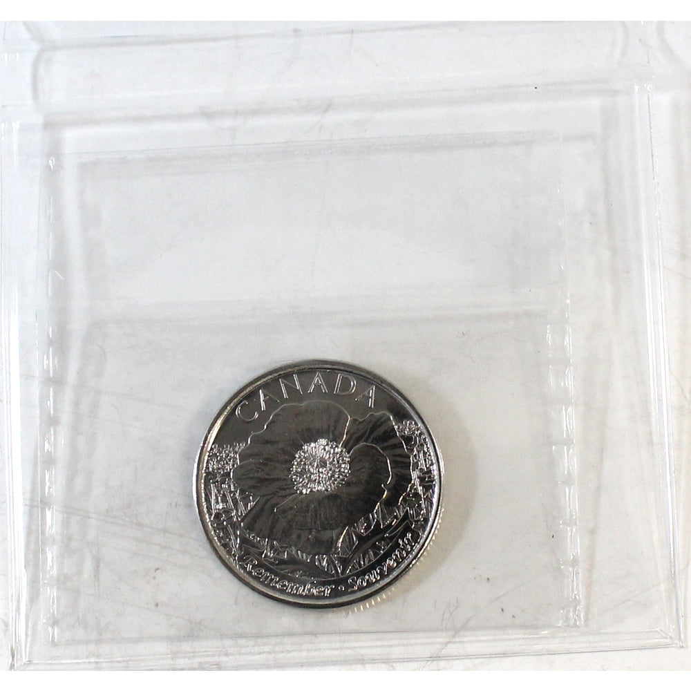 2015 Poppy Canada 25-cents ICCS Certified MS66