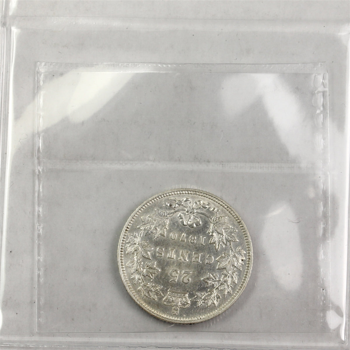 1870 Obv. 1 Canada 25-cents ICCS Certified VF30