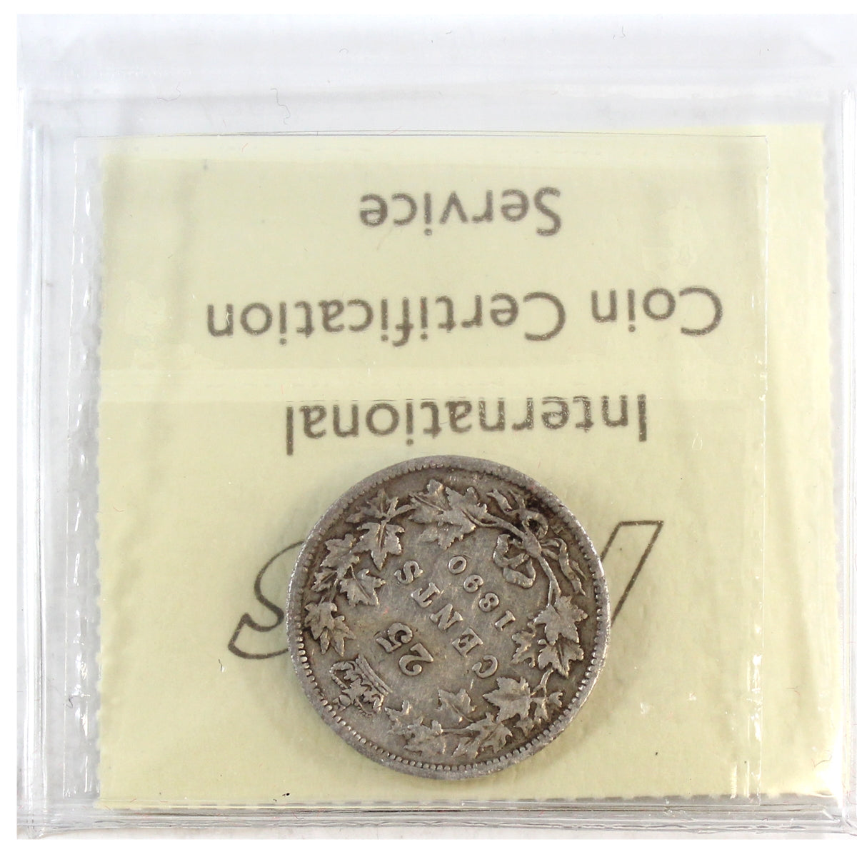 1890H Canada 25-cents ICCS Certified VG8