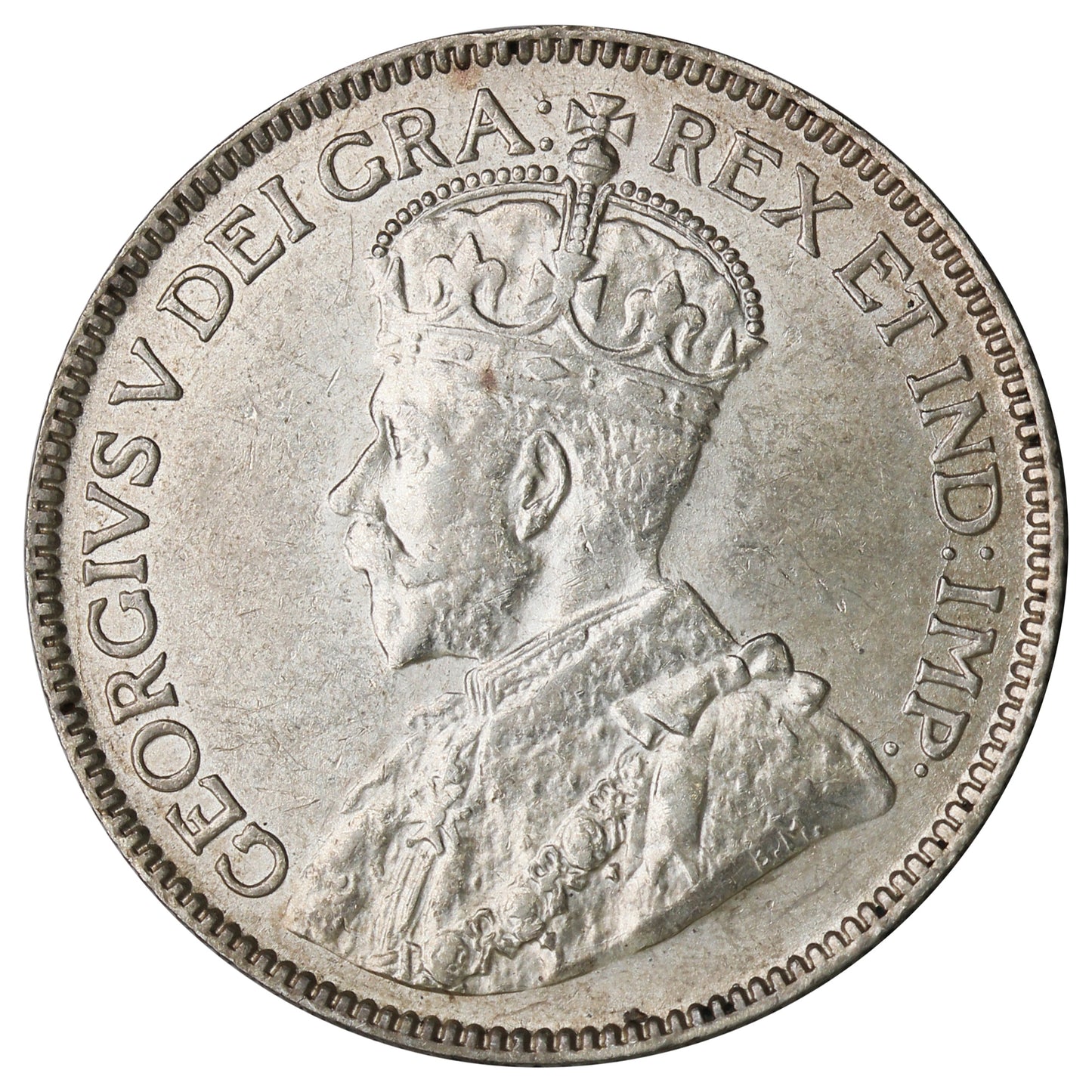 1913 Canada 25-cents AU-UNC (AU-55) $