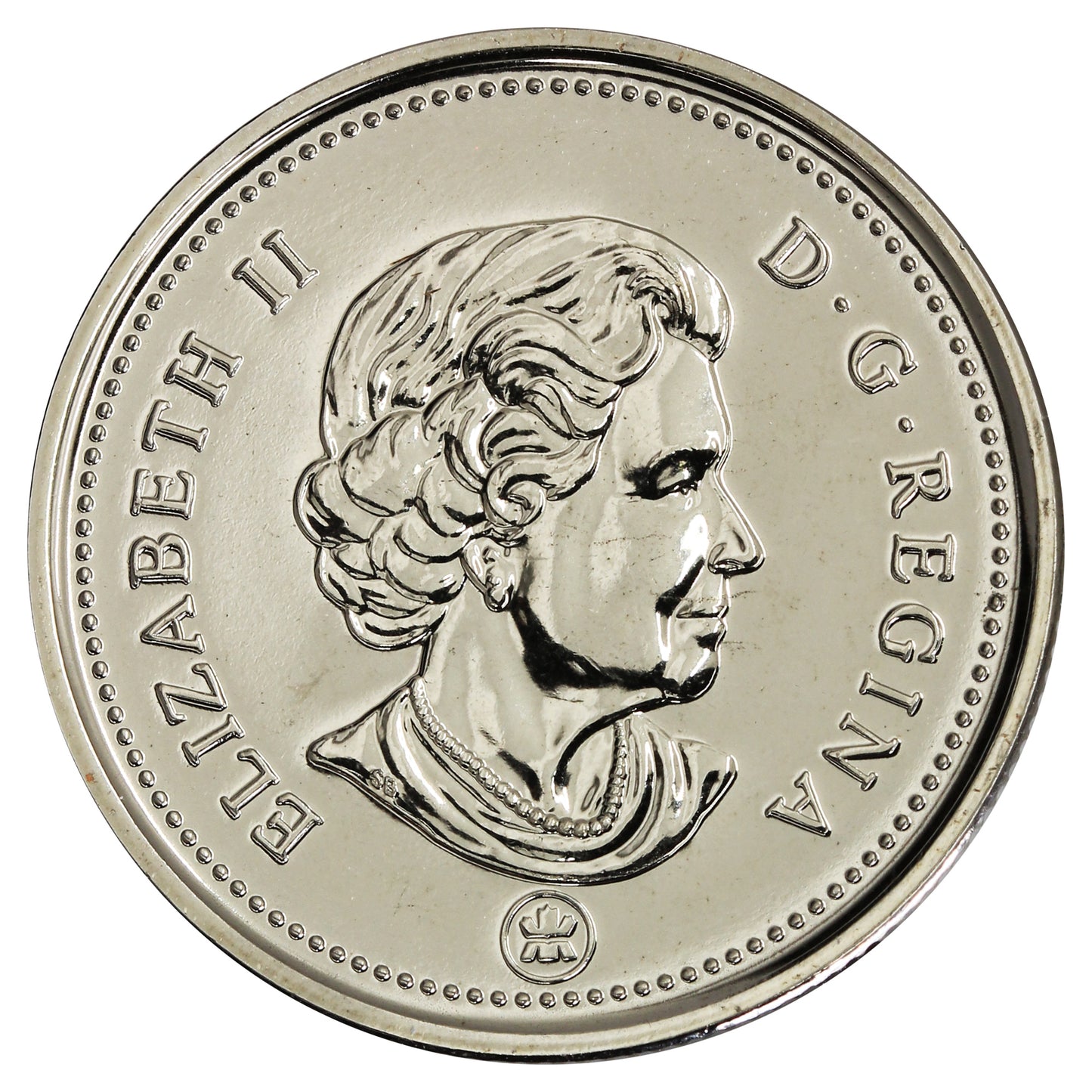 2008 Coloured Oh Canada (Flag) 25-cents Proof Like