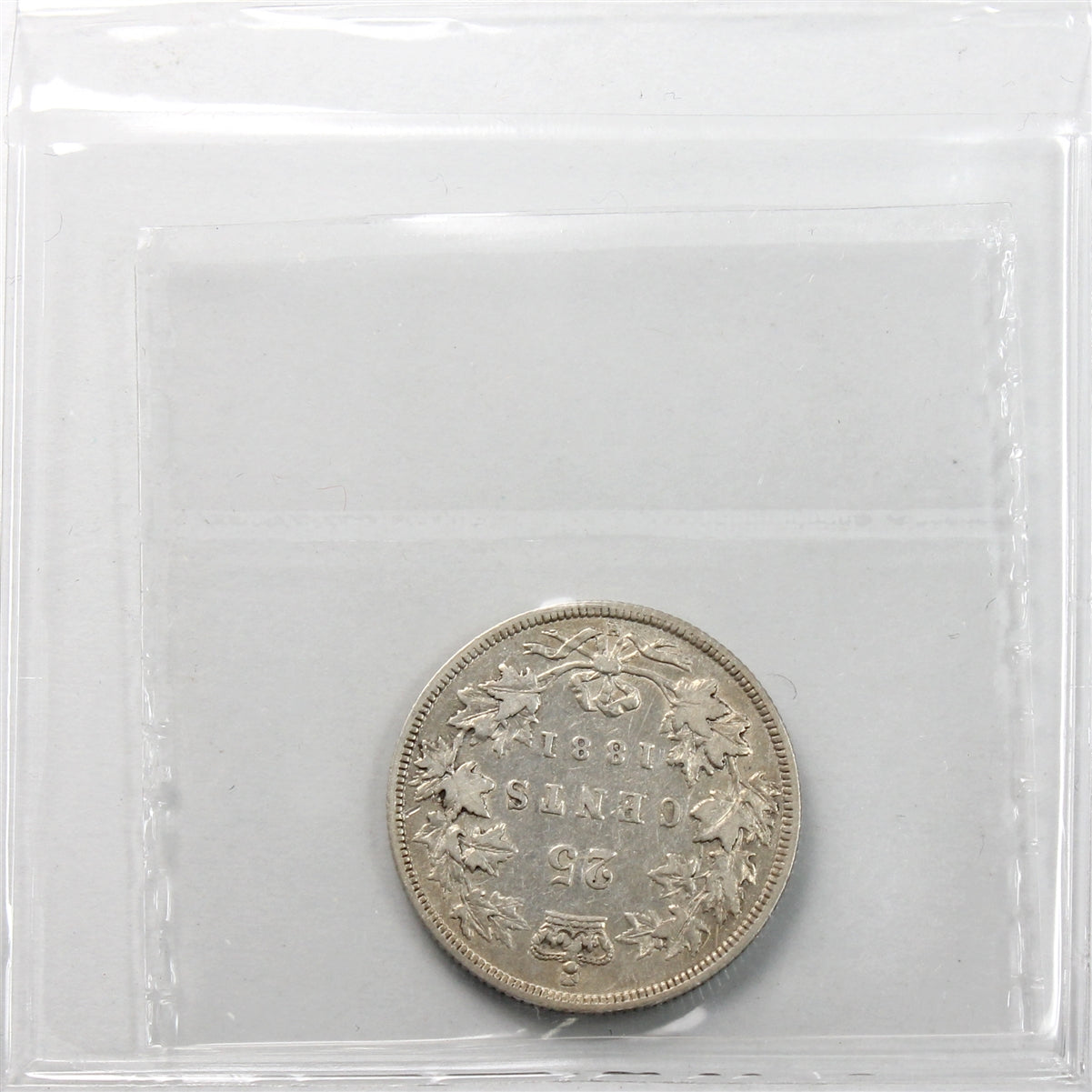 1881H Canada 25-cents ICCS Certified VF-30