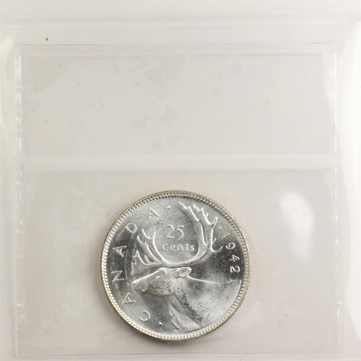 1942 Canada 25-cents ICCS Certified MS63