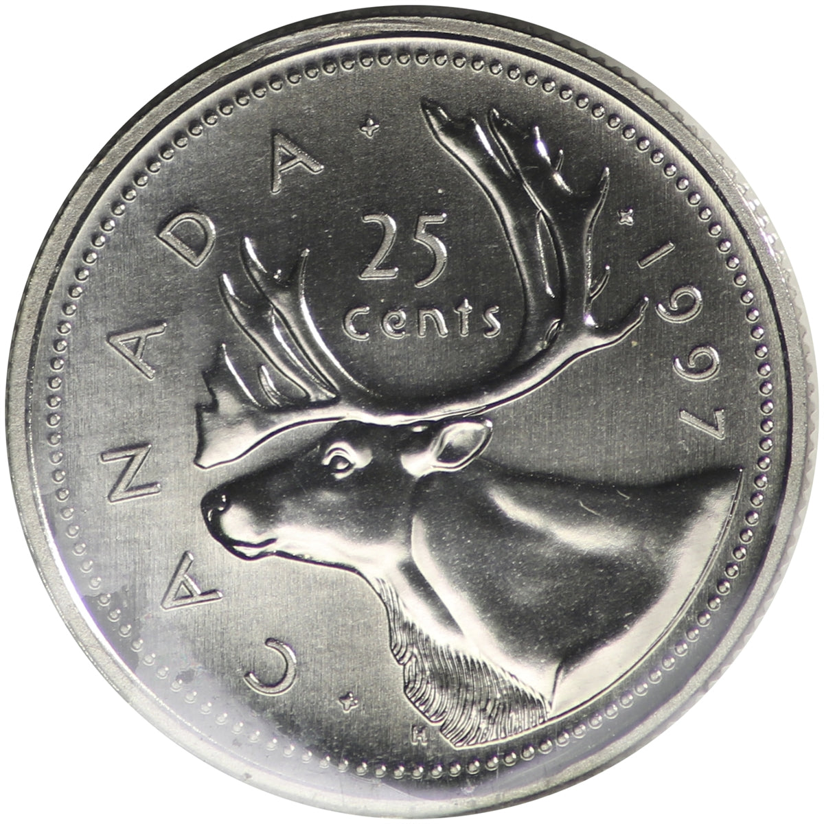 1997 Canada 25-cents ICCS Certified SP-67
