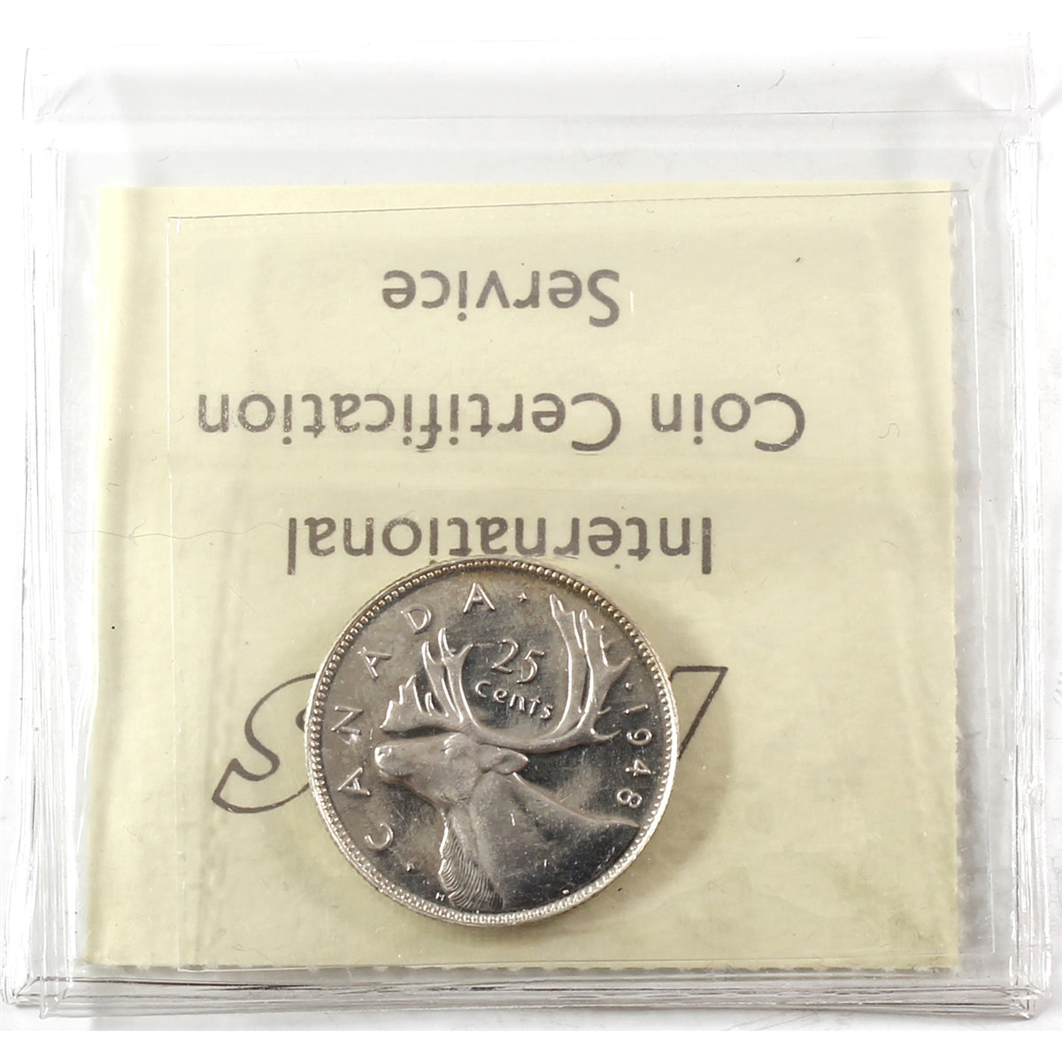 1948 Canada 25-cents ICCS Certified MS60