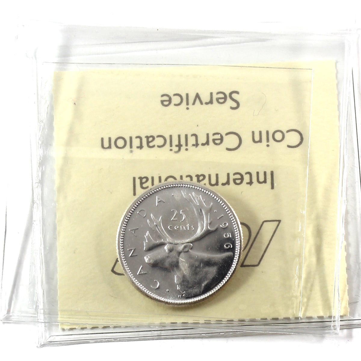 1956 Canada 25-cents ICCS Certified MS64 Cameo