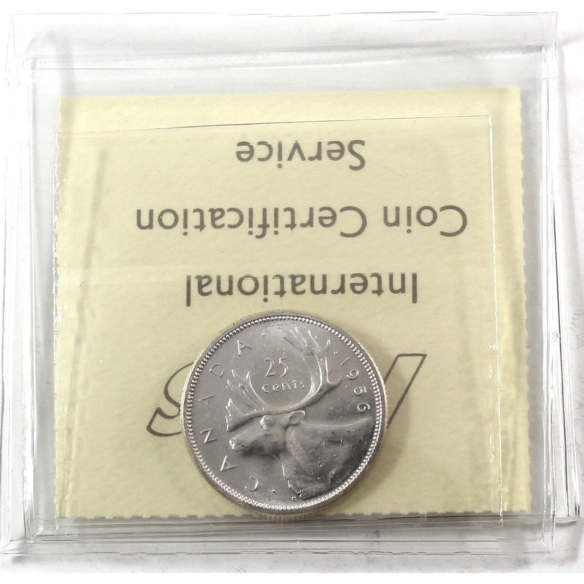 1956 Canada 25-cents ICCS Certified MS63 Cameo