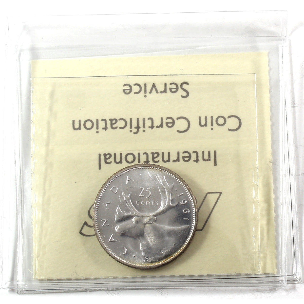 1961 Canada 25-cents ICCS Certified MS64