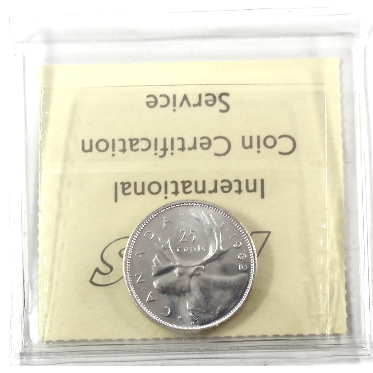 1962 Canada 25-cents ICCS Certified MS63