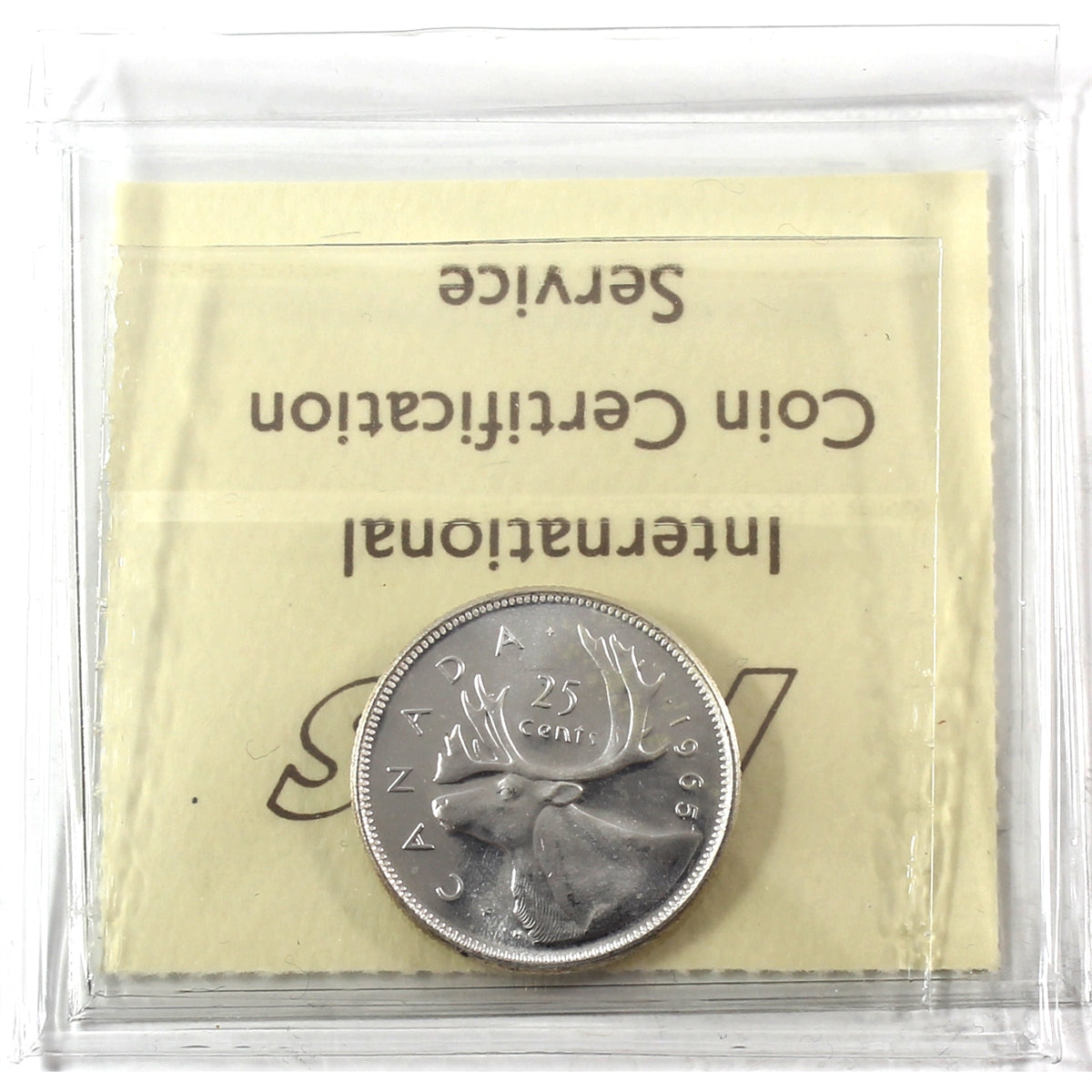 1965 Canada 25-cents ICCS Certified MS65 Heavy Cameo