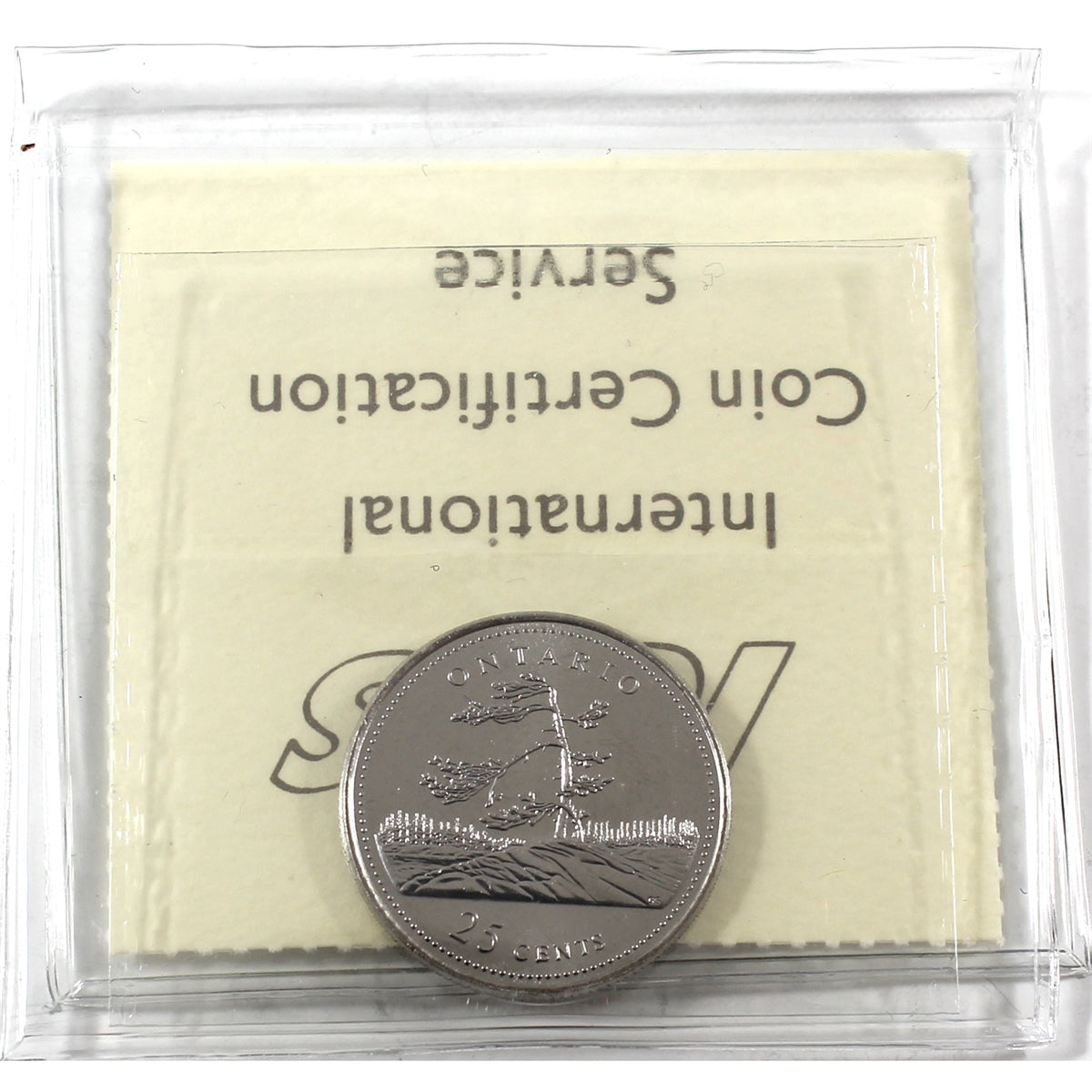 1992 Ontario Canada 25-cents ICCS Certified MS66