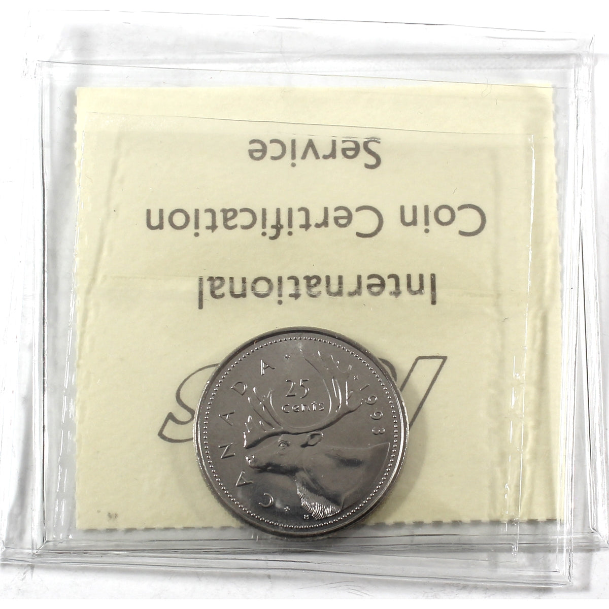 1993 Canada 25-cents ICCS Certified MS-64