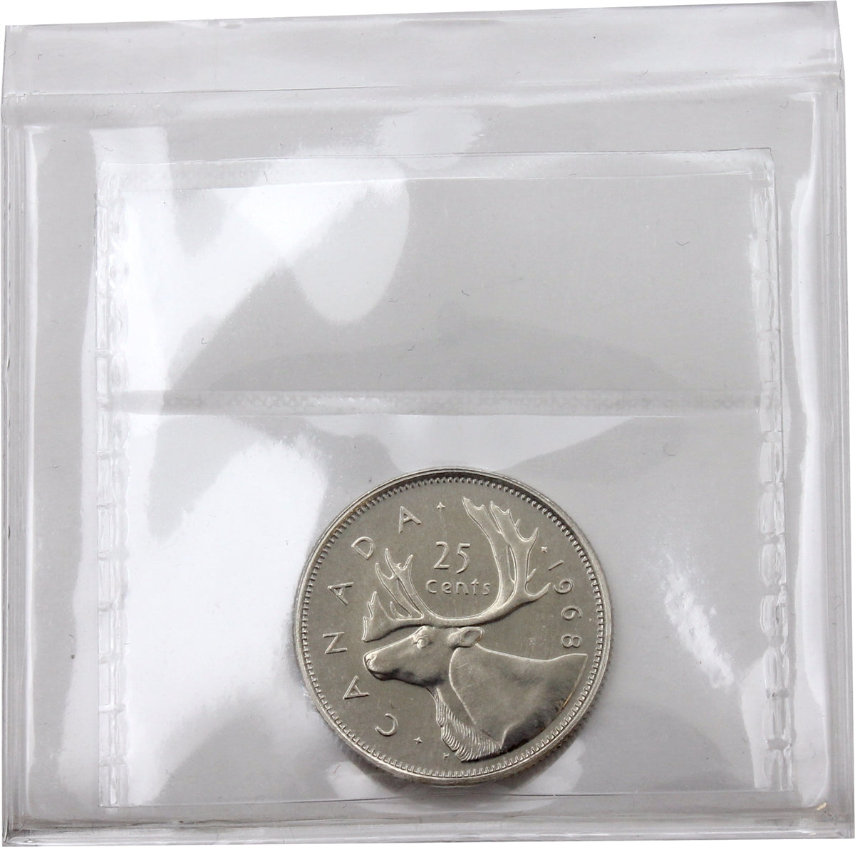 1968 Nickel Canada 25-cents ICCS Certified PL-65 Ultra Heavy Cameo