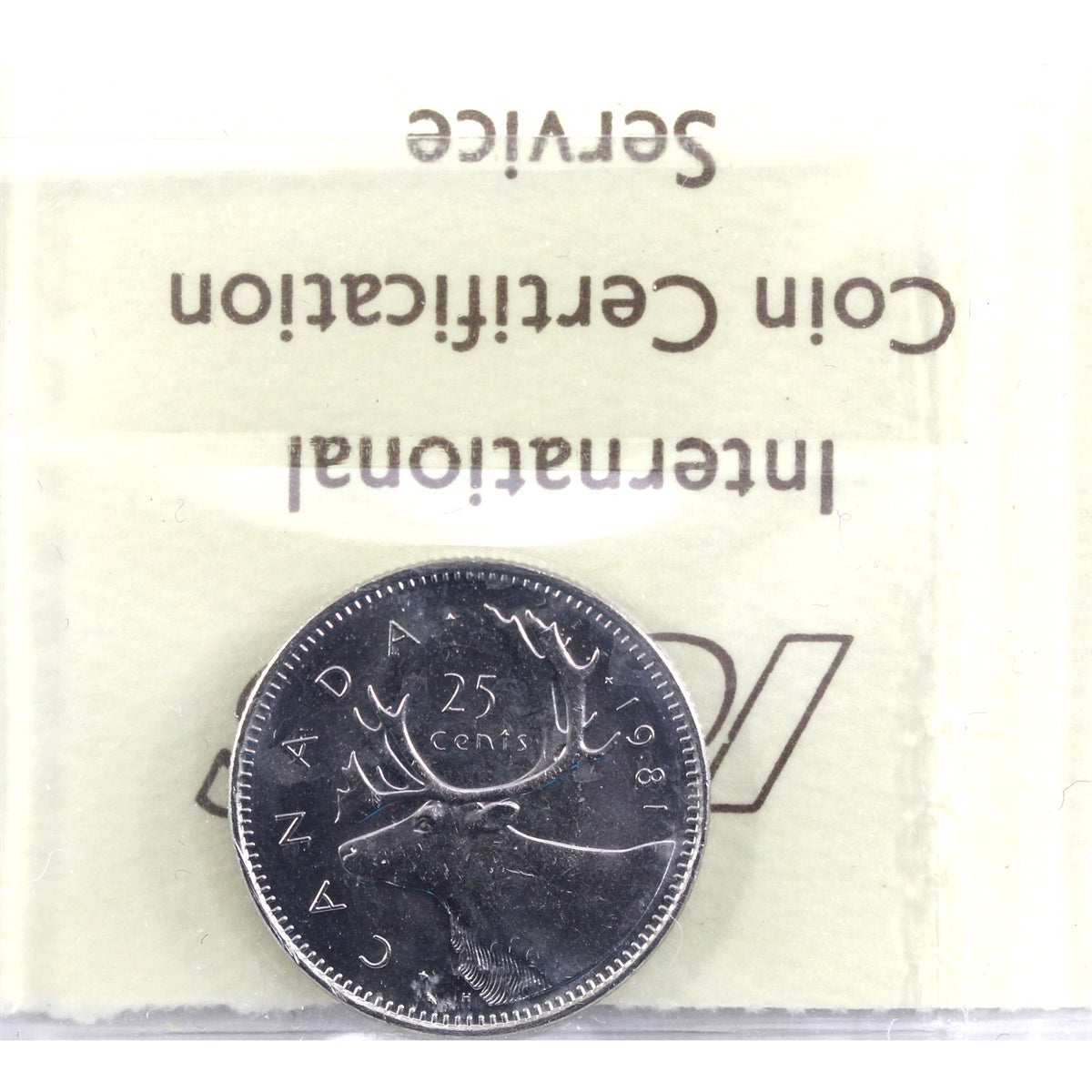 1981 Canada 25-cents ICCS Certified MS-64
