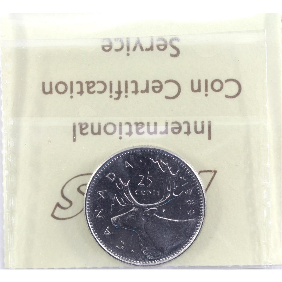 1989 Canada 25-cents ICCS Certified MS-64
