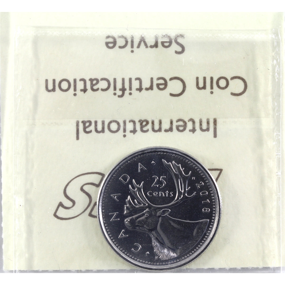 2018 Caribou Canada 25-cents ICCS Certified MS65