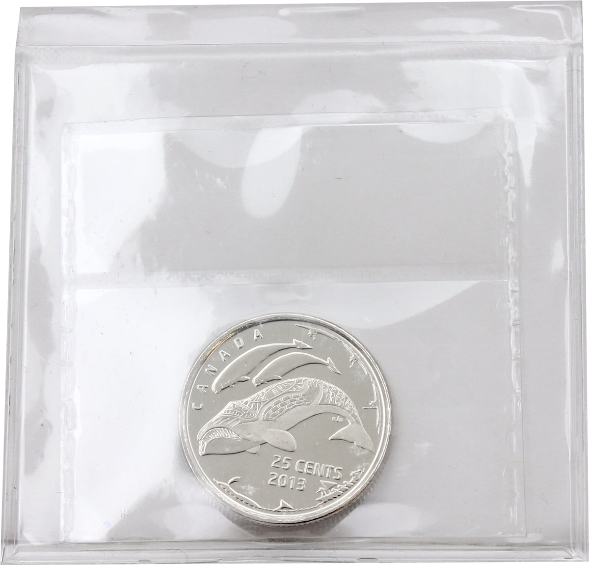 2013 Frosted Whale (Type A) Life in the North Canada 25-cents ICCS Certified MS66