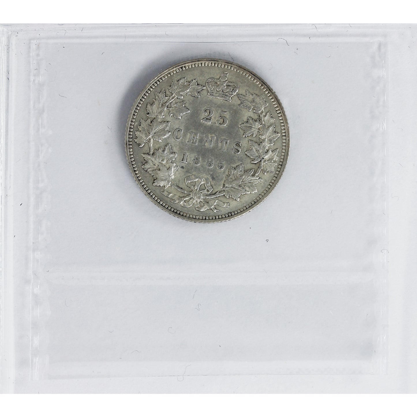 1885 Curved Top 5 Canada 25-cents ICCS Certified VF-30