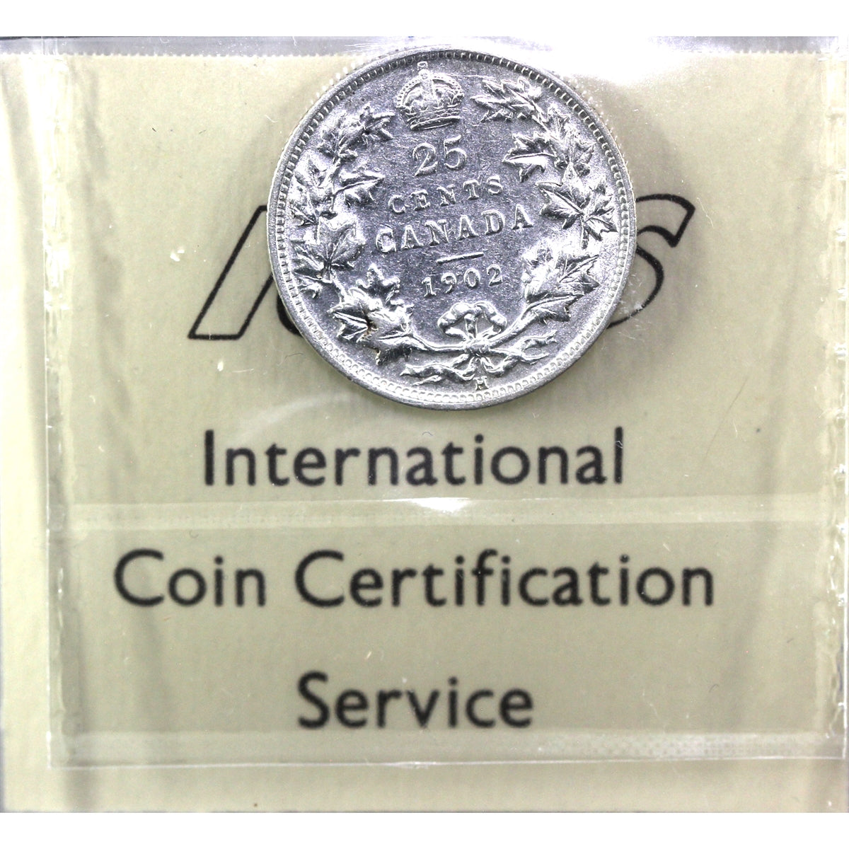 1902H Canada 25-cents ICCS Certified VF30