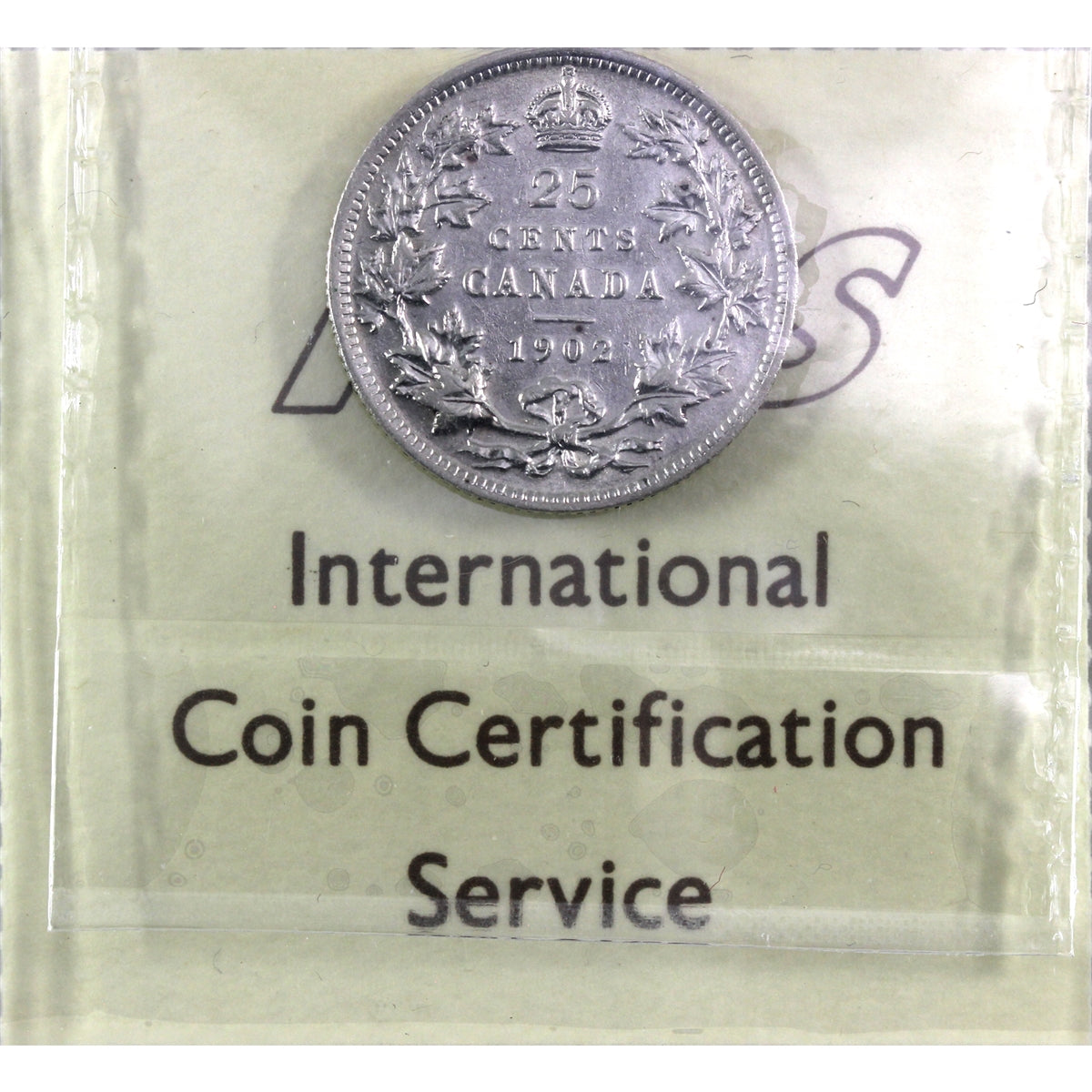 1902 Canada 25-cents ICCS Certified VF20