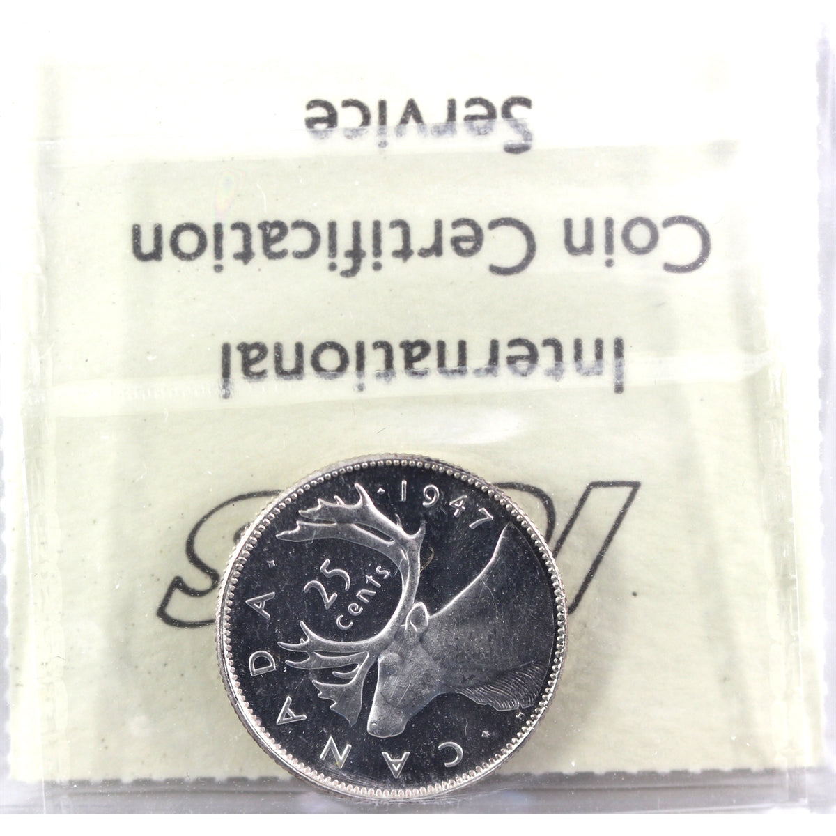 1947 Canada 25-cents ICCS Certified MS63