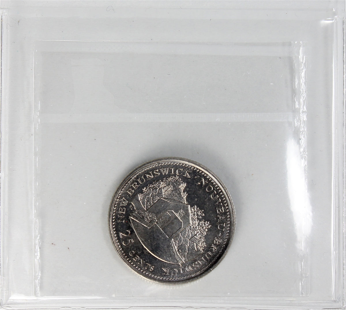 1992 45 Degree Rotated Die New Brunswick Canada 25-cents ICCS MS-64 (XWQ 761)